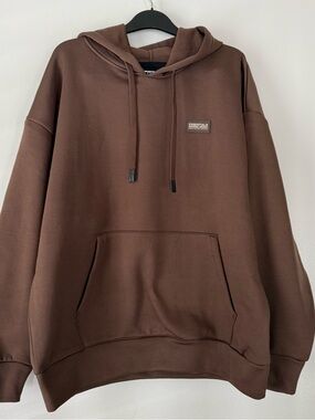 DR ESSENTIALS Men’s Chocolate Brown Pullover Hoodie NWT Men’s Size Medium